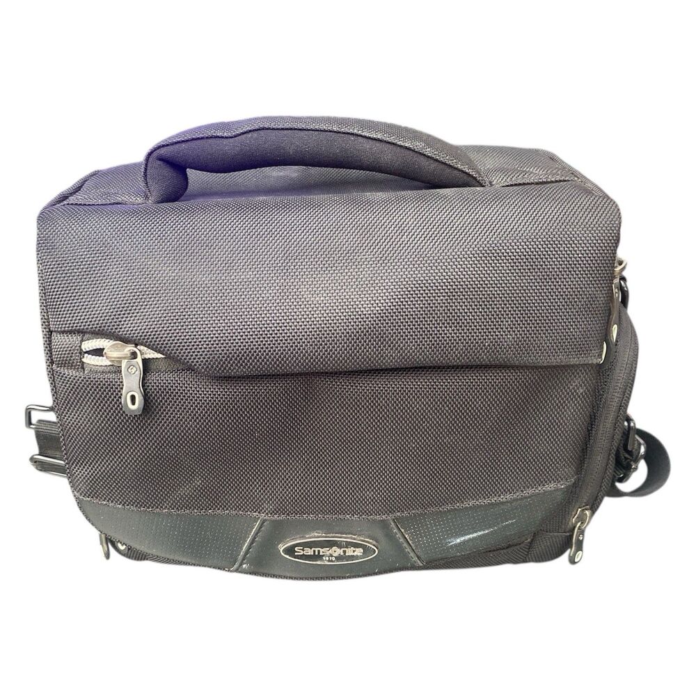 Samsonite Camera Bag Shoulder Crossbody Black Cargo Utility Travel Pack